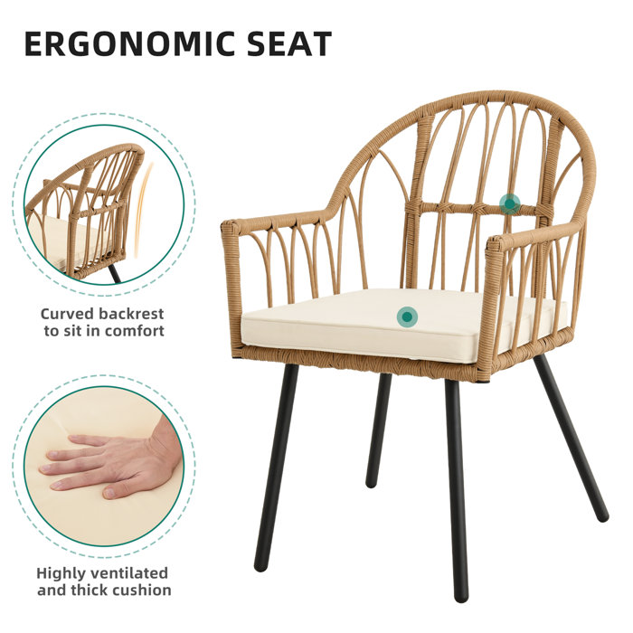 Beachcrest Home Stromsburg Rectangular 6 Person Outdoor Dining Set